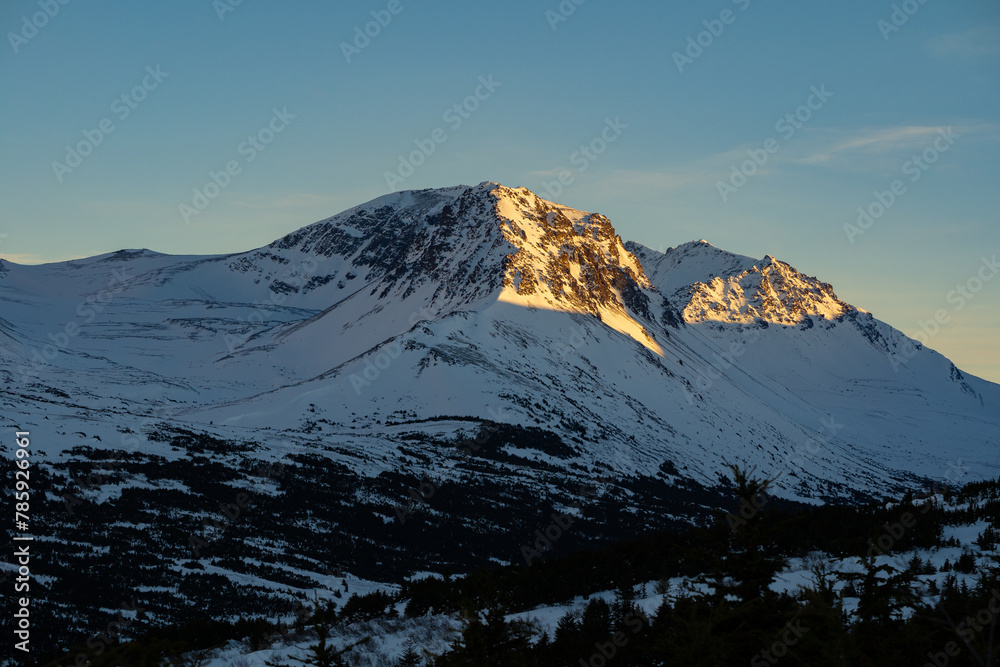 Naklejka premium Icebergs in Alaska in January 2024 in USA