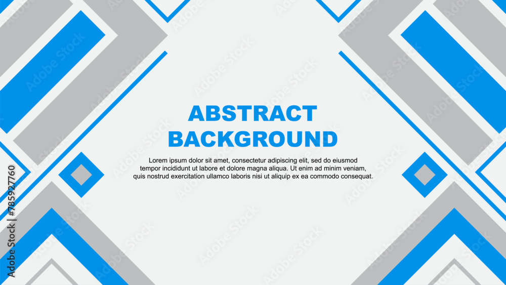 Abstract Background Design Template. Banner Wallpaper Vector Illustration. Cyan Flag