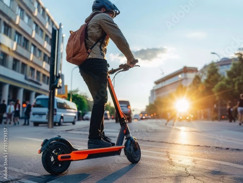 Electric scooters and bikes lead the urban transit revolution with micro-mobility solutions in dynamic action.