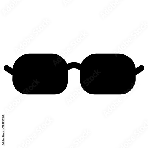 glasses icon, simple vector design