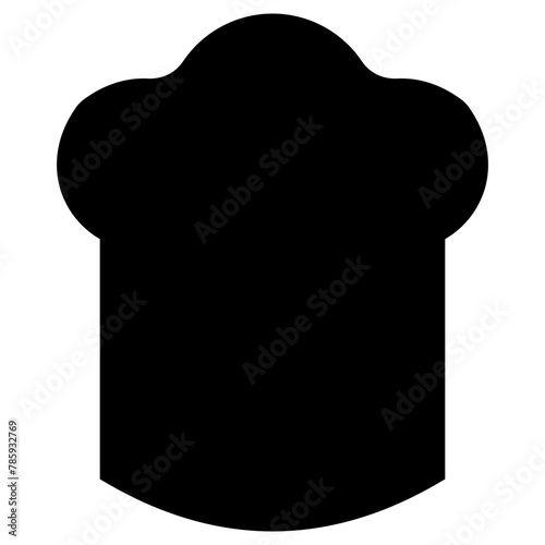 chef hat icon, simple vector design