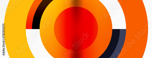 A vibrant circle with a bold red center, symbolizing precision sports like target archery. Colorfulness, tints, shades, and recreation all captured in this orangehued archery symbol
