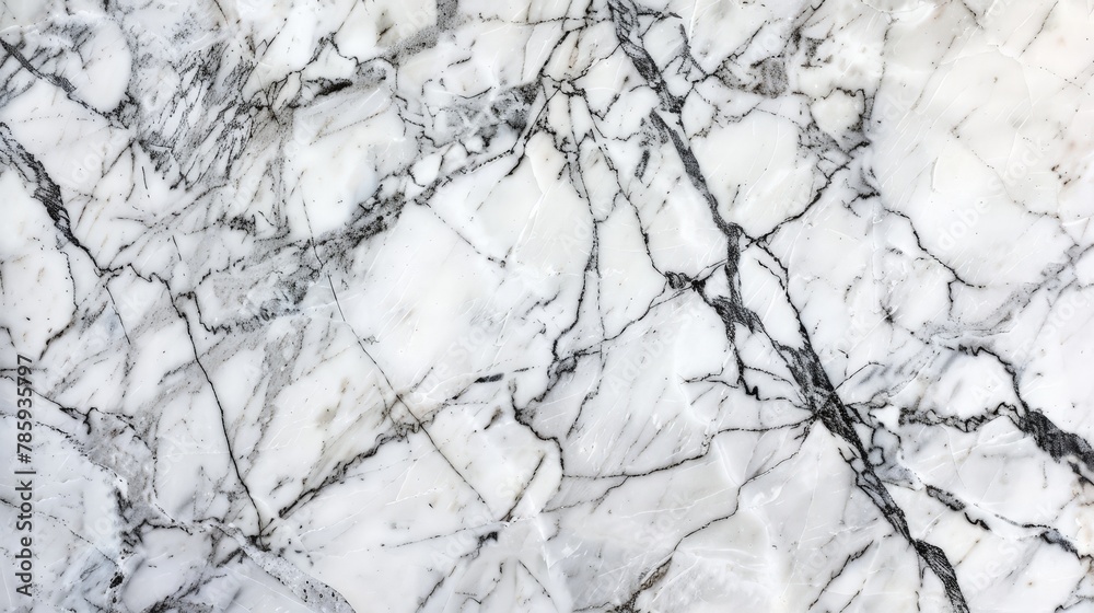 A close-up of textured white marble with delicate grey veins.