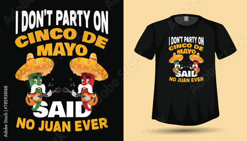 Cinco de mayo t-shirt design vector