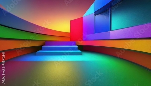 Colourful background  rainbow  design  business  light  illustration  pattern  3d  vector  color  architecture  art  concept  blue  interior  