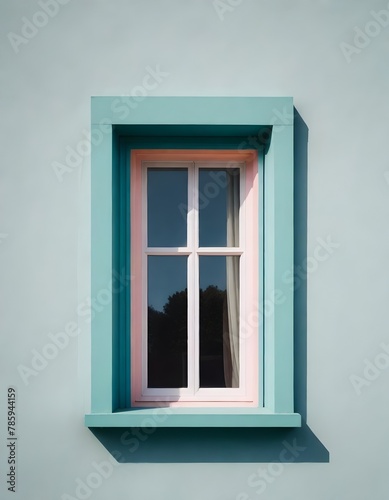  A window on a tone on tone background. Concept art. © Gia