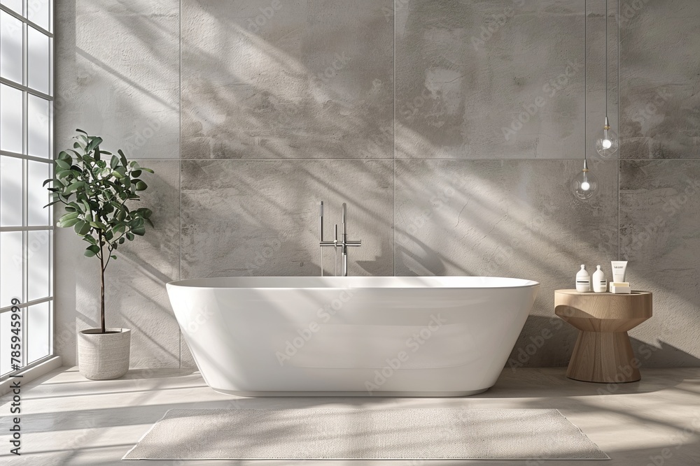 Bathroom Wall Mockup created with Generative AI Bathroom Wall Mockup created with Generative AI