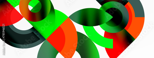 A green leaf pattern forms the outer circle, with orange petals surrounding a black circle in the middle. The design resembles an automotive wheel system, with a closeup artistic touch