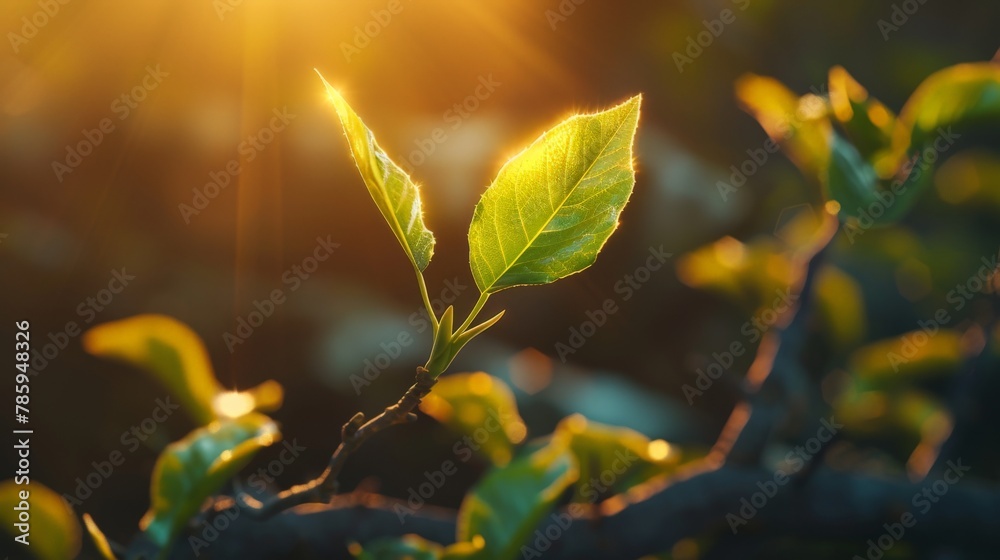 A single green leaf unfurling on a branch, with a golden light illuminating it and an upward pointing arrow, representing organic and sustainable business growth. A single green leaf unfurling on a branch, with a golden light illuminating it and an upward pointing arrow, representing organic and sustainable business growth.
