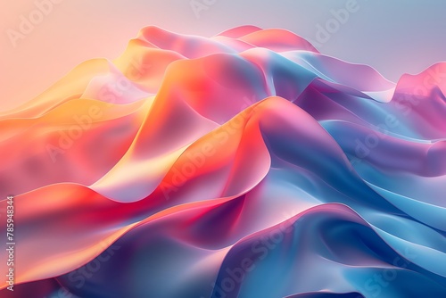 Minimalist abstract illustration, bold shapes, soft color palette, conceptual art, clean lines, modern simplicity, 
