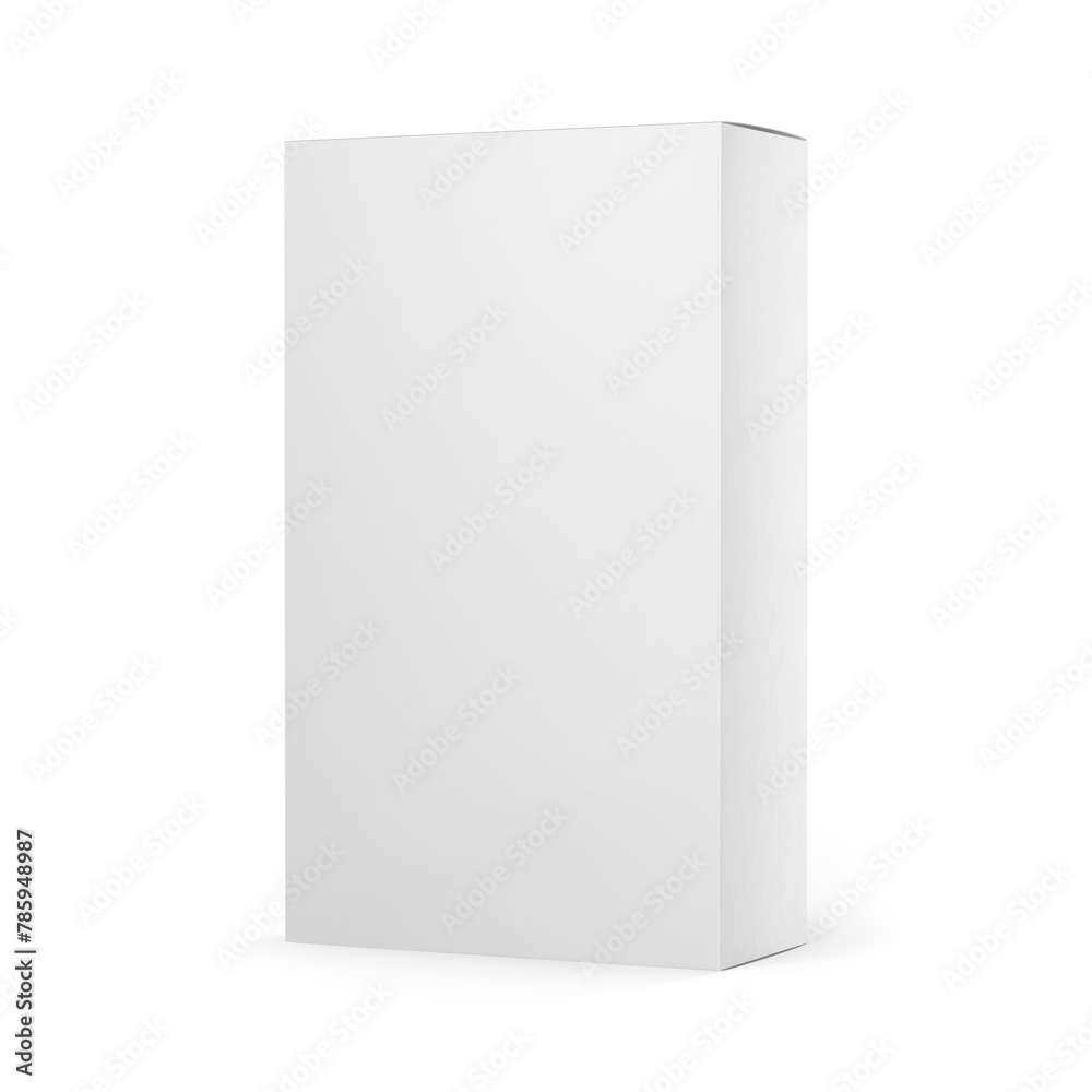 Paper Box Mockup Isolated on Background. 3D Rendering