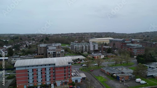High Angle View of Central Borehamwood London city of England United Kingdom photo