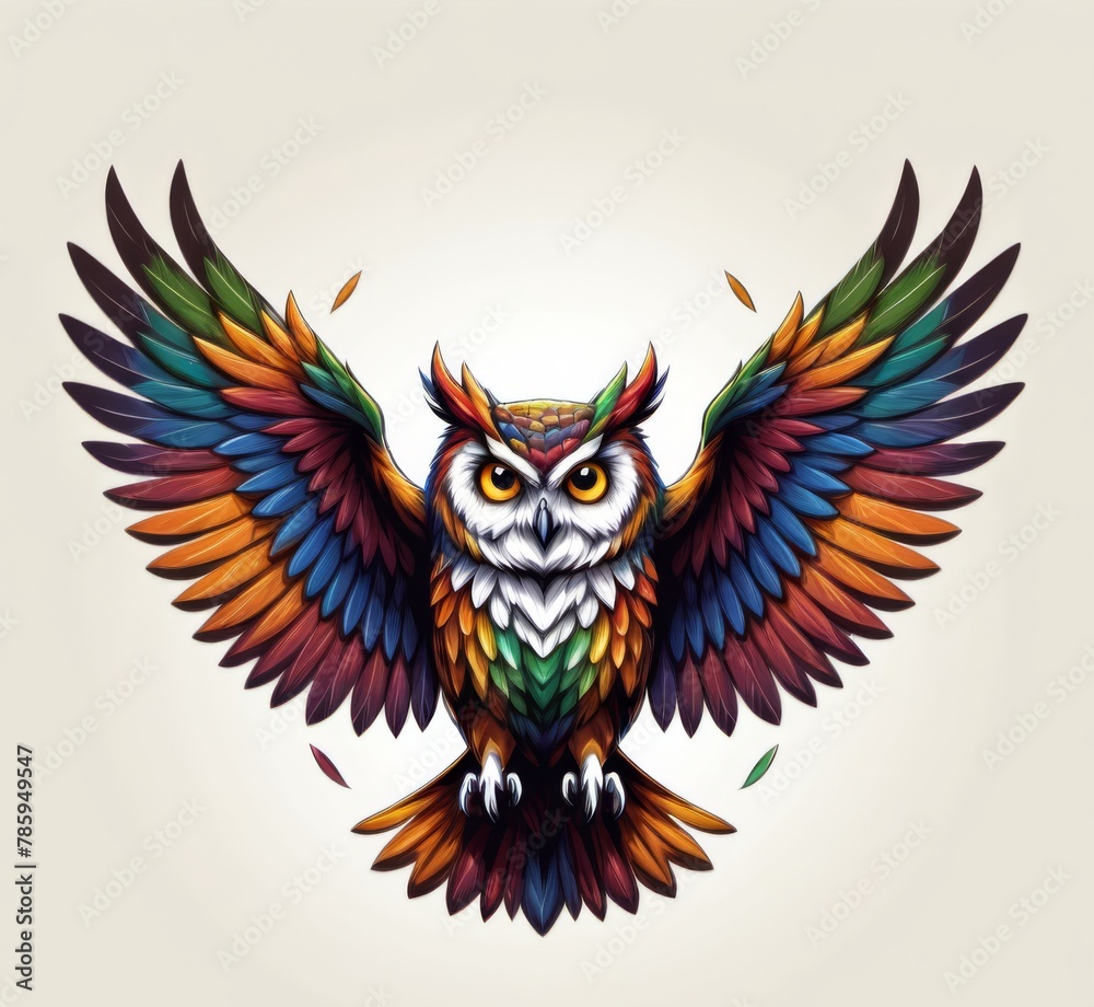 Naklejka premium Owl