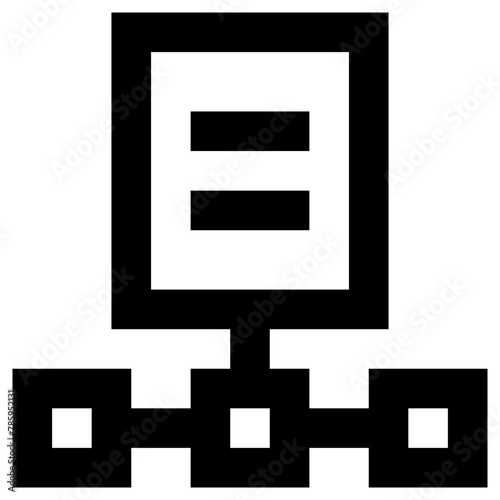 connection icon, simple vector design