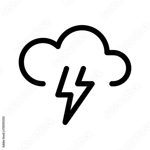 Storm Cloud Icon Vector Symbol Design Illustration