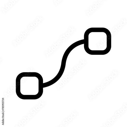 Curve Icon Vector Symbol Design Illustration