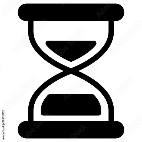 hourglass icon, simple vector design