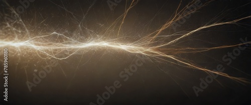 Abstract light effect background with strings of light merging together