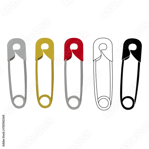 set of pins