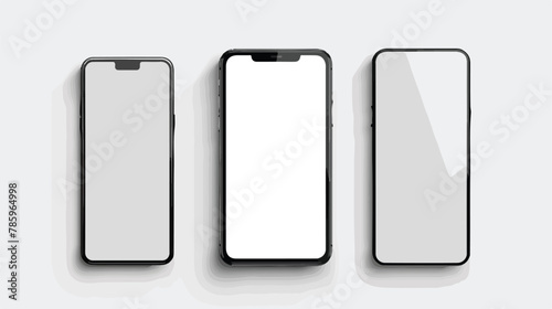 Realistic trendy smartphone mockup