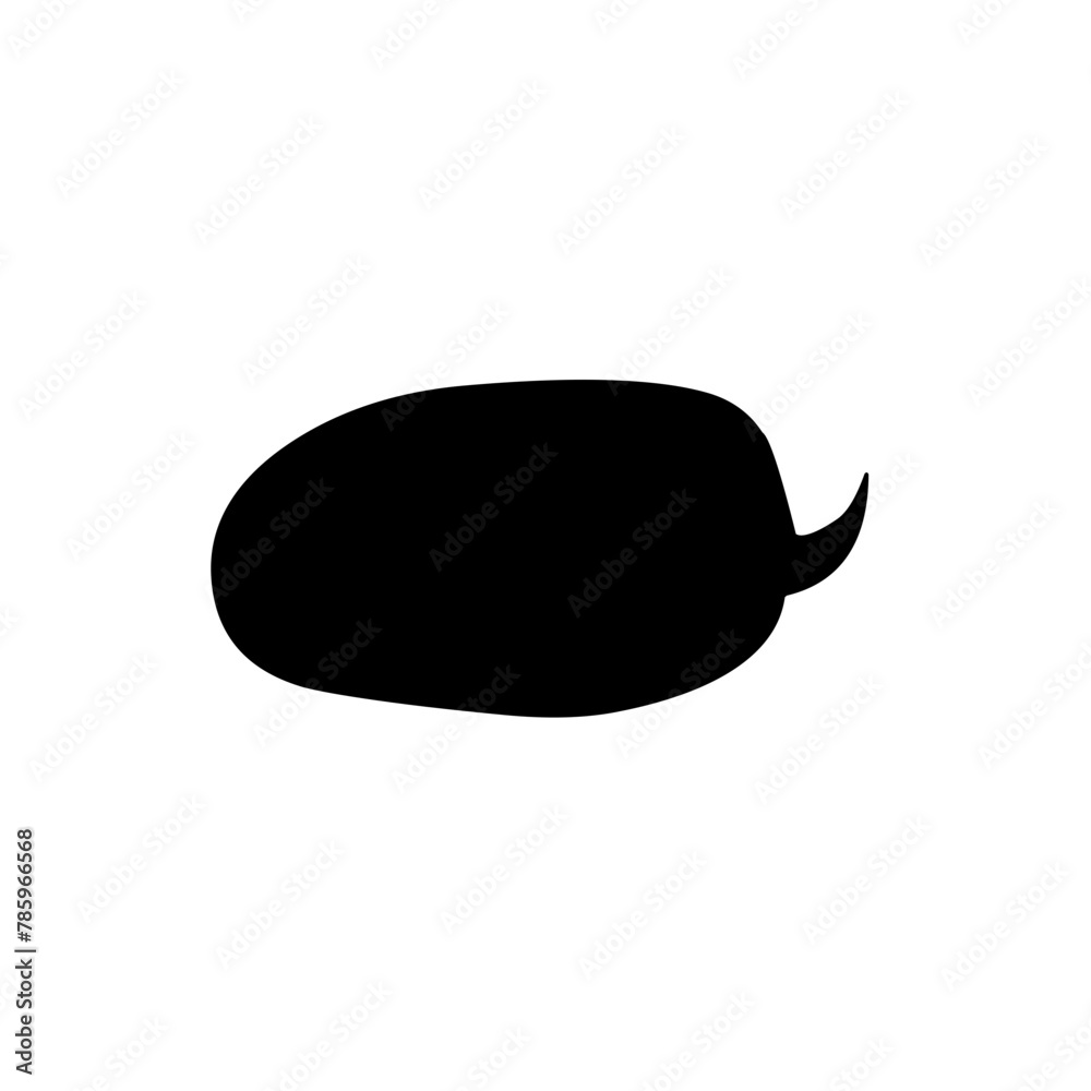 speech bubble black speech bubble black