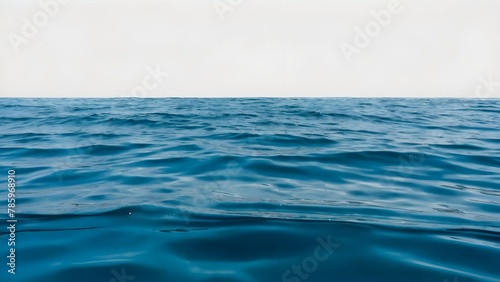 blue ocean waves cut out, sea water surface