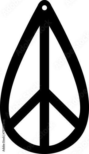 Earring icon vector. Decoration illustration sign .Trendy Fill jewel symbol. Earring icon woman jewelry accessory silhouette. Luxury earrings jewelry isolated on transparent background.