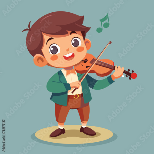 cartoon-little-boy-playing-a-violin 