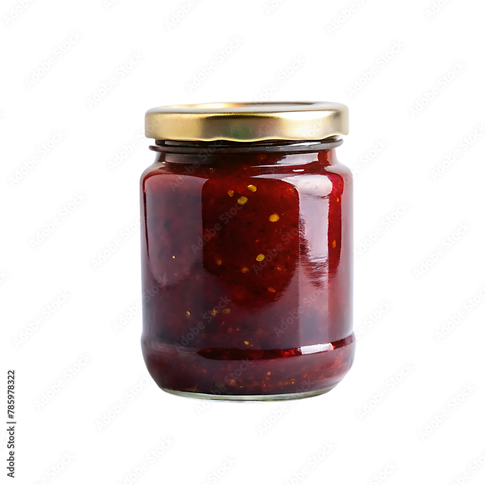 Salsa jar bottle isolated on transparent background Salsa jar bottle isolated on transparent background