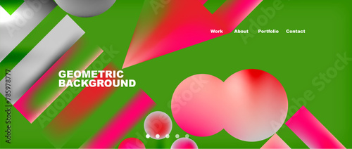 A happy font with pink petals, magenta shapes, and red patterns on a green grass background. Closeup view of terrestrial plant in vibrant colors