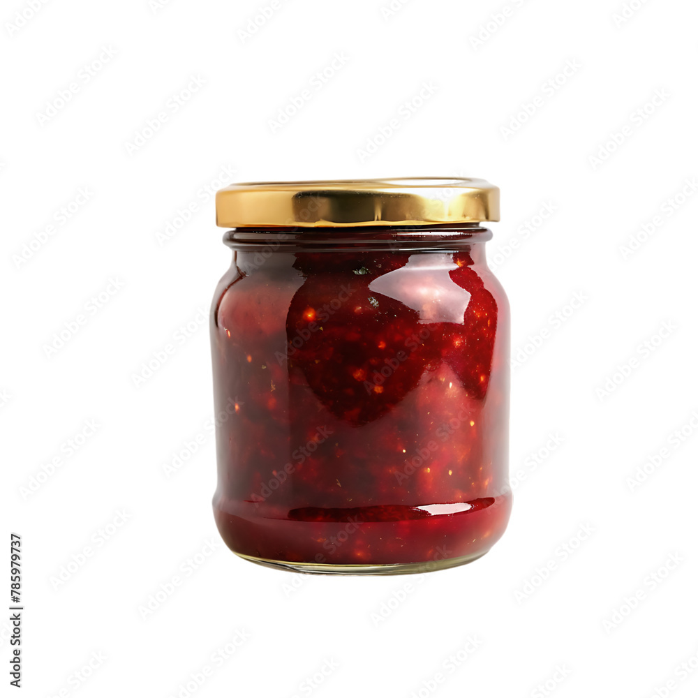 Salsa jar bottle isolated on transparent background Salsa jar bottle isolated on transparent background