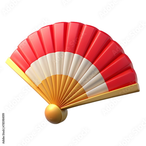 3D Folding fan PNG