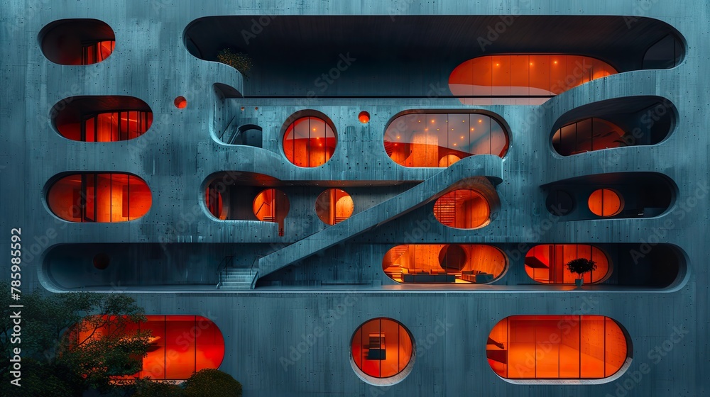 modern architecture - illustration - ai generated