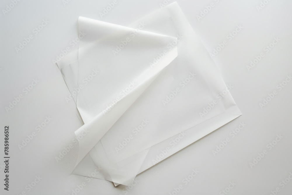 Obraz premium Blank paper mockup created with Generative AI