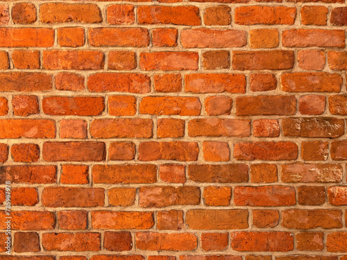 old red brick wall texture background