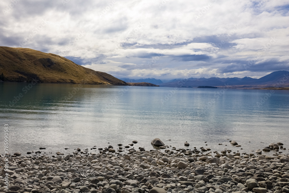 Wunderschöner Ausblick am Lake Tekapo in Neuseeland Wunderschöner Ausblick am Lake Tekapo in Neuseeland