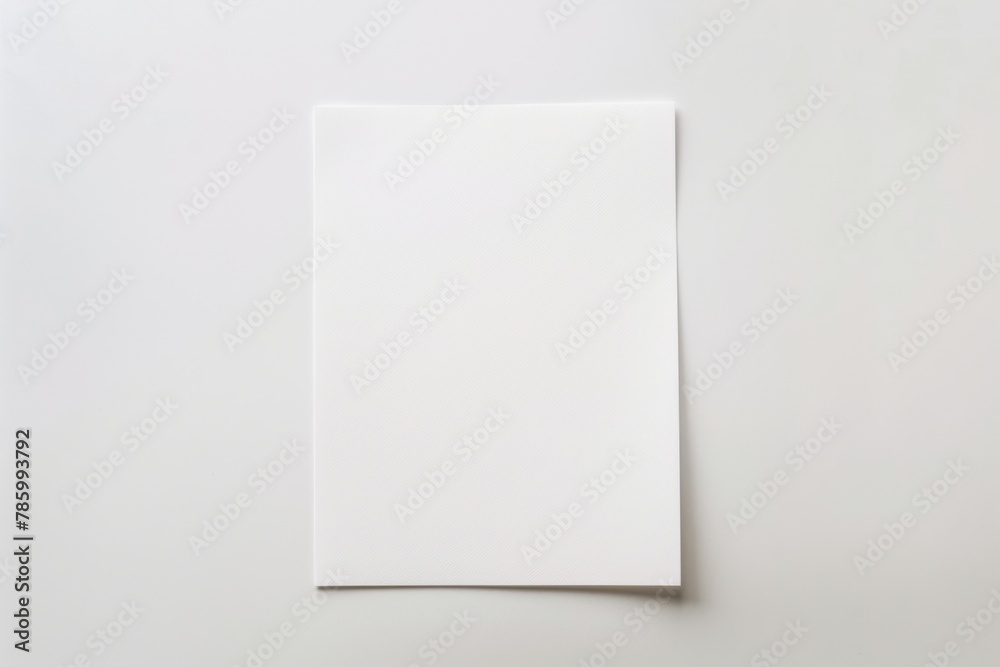 Blank paper mockup created with Generative AI Blank paper mockup created with Generative AI