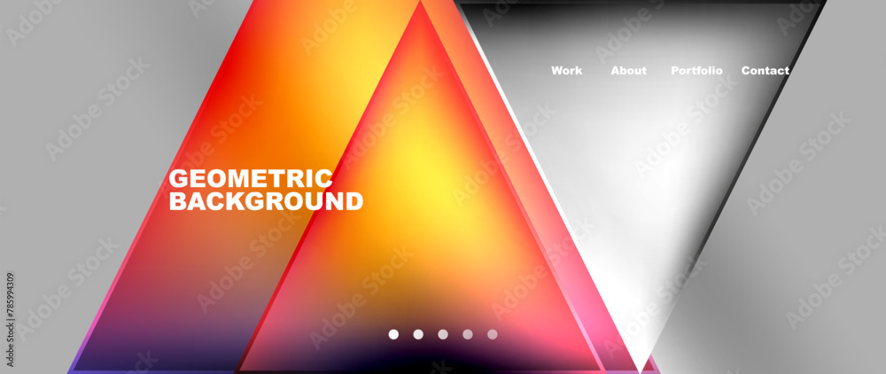 A symmetrical geometric background featuring colorful triangles and rectangles in various tints and shades of orange on a gray backdrop, resembling automotive lighting patterns A symmetrical geometric background featuring colorful triangles and rectangles in various tints and shades of orange on a gray backdrop, resembling automotive lighting patterns