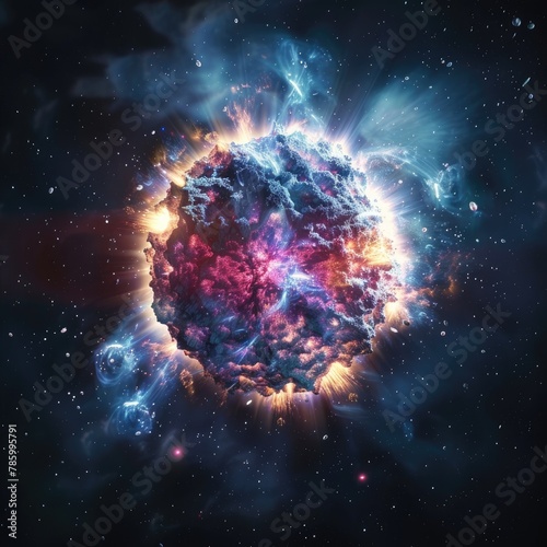 A deep space view of a supernova explosion © 220 AI Studio