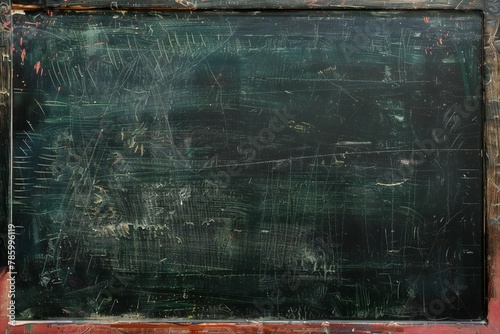 Chalk rubbed out on a blackboard, grunge background