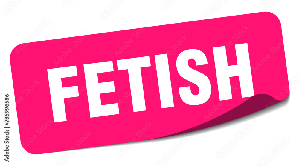 fetish sticker. fetish label - obrazy, fototapety, plakaty 
