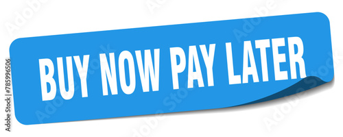 buy now pay later sticker. buy now pay later label