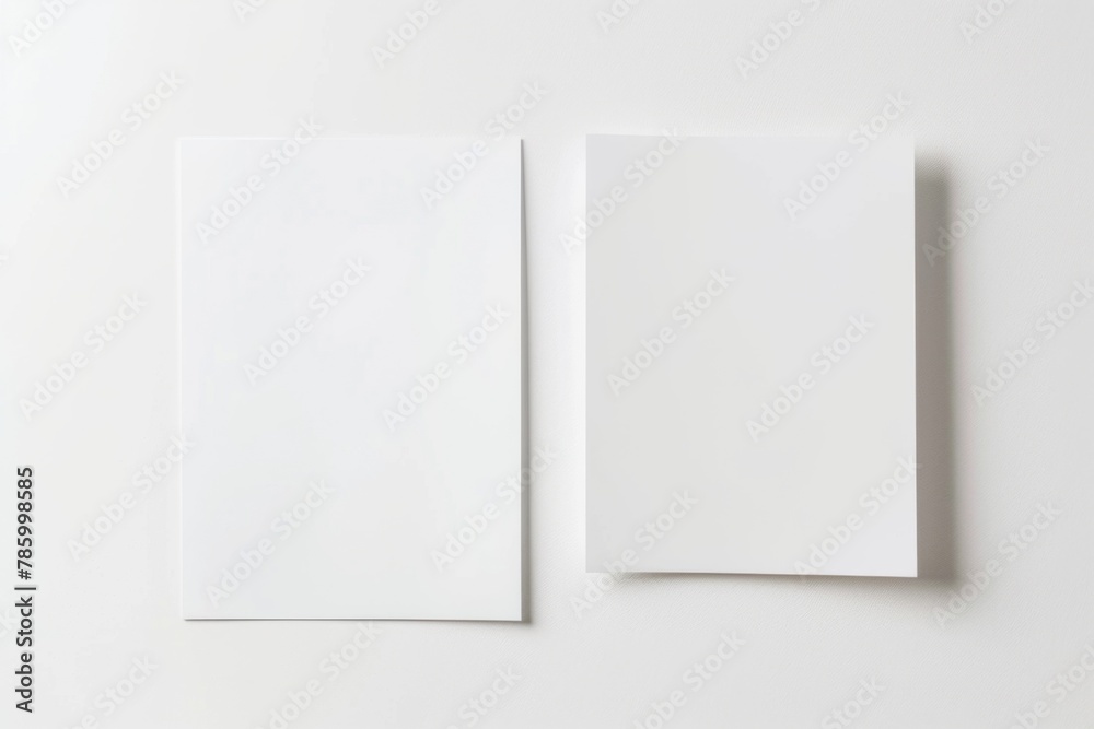 Blank paper mockup created with Generative AI Blank paper mockup created with Generative AI