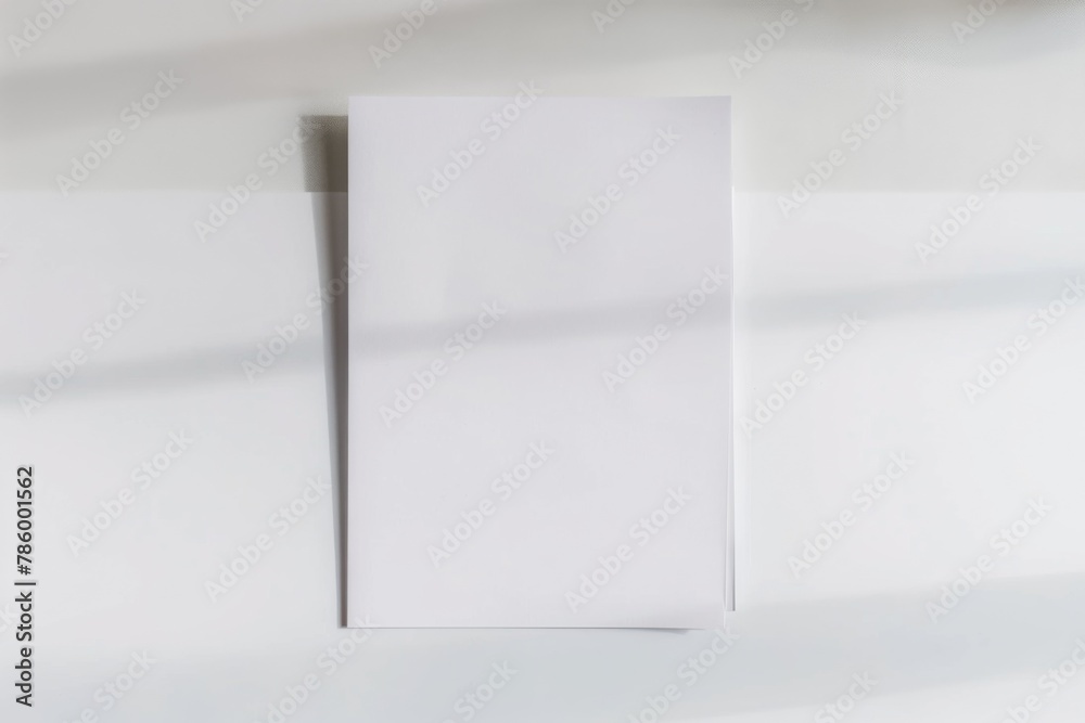 Blank paper mockup created with Generative AI
