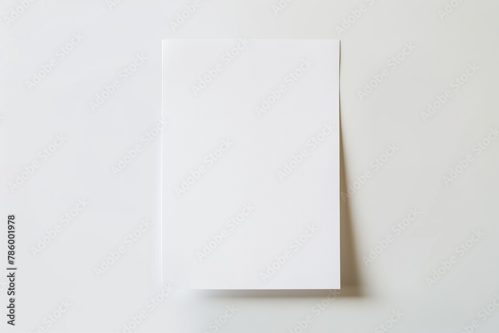 Blank paper mockup created with Generative AI Blank paper mockup created with Generative AI