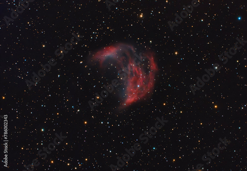 Astro foto della nebulosa sh2 274 con telescopio in 10 ore di esposizione photo