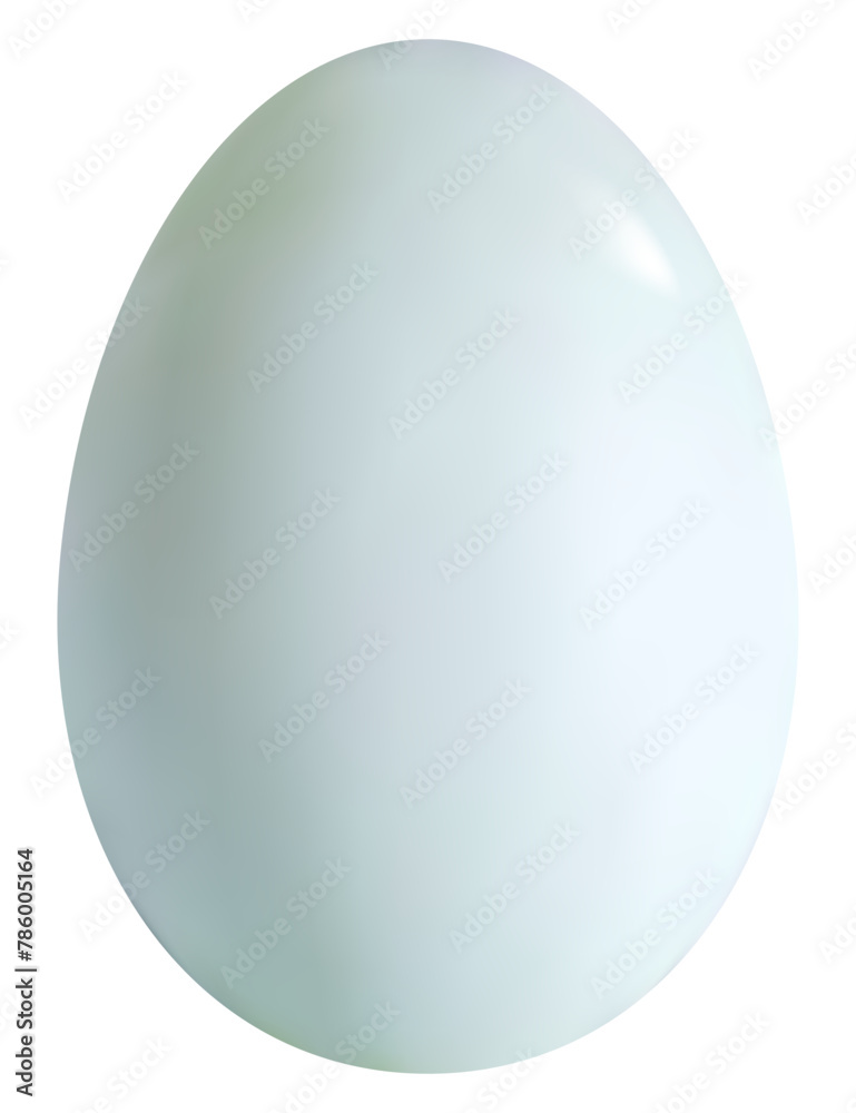 Photorealistic duck egg in the style of 3D realism. Vector illustration of duck egg isolated on white background Photorealistic duck egg in the style of 3D realism. Vector illustration of duck egg isolated on white background