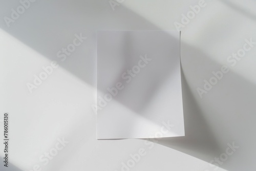Blank paper mockup created with Generative AI