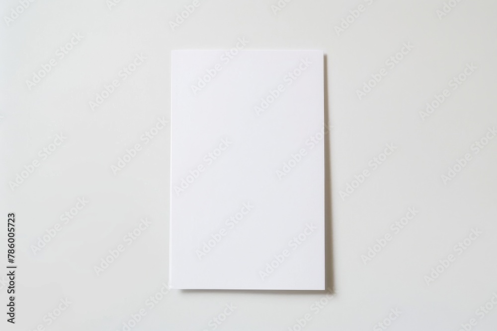 Blank paper mockup created with Generative AI Blank paper mockup created with Generative AI