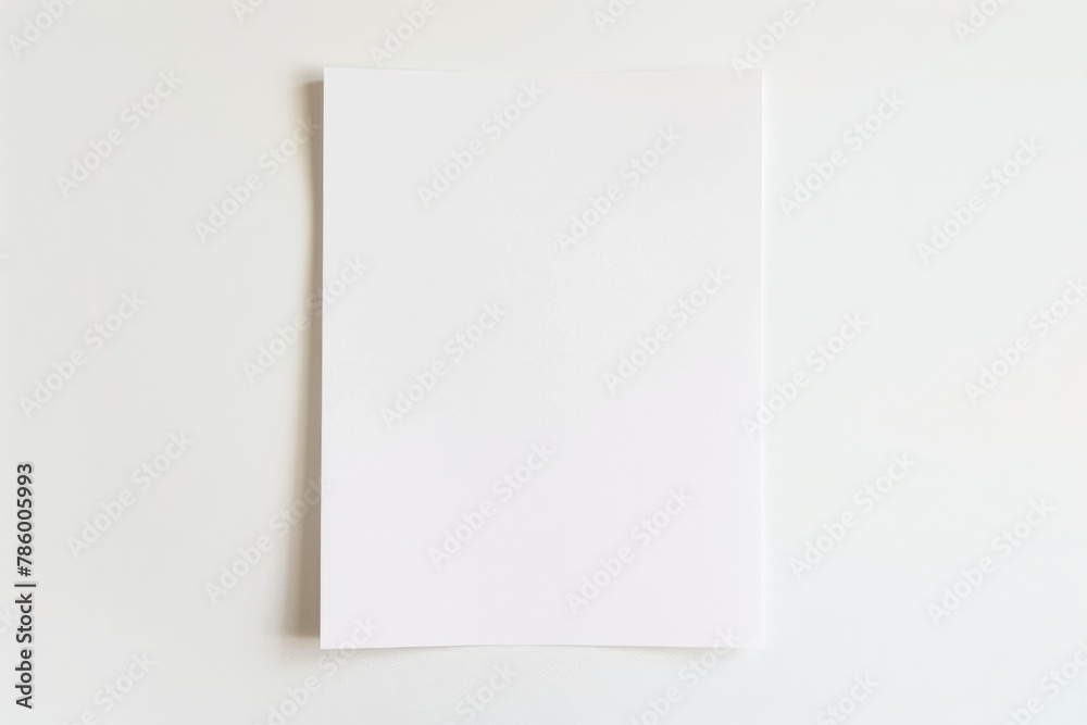 Blank paper mockup created with Generative AI